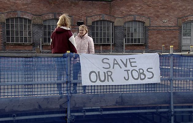 Coronation Street spoilers: Sally Metcalfe screams as the factory roof collapses!