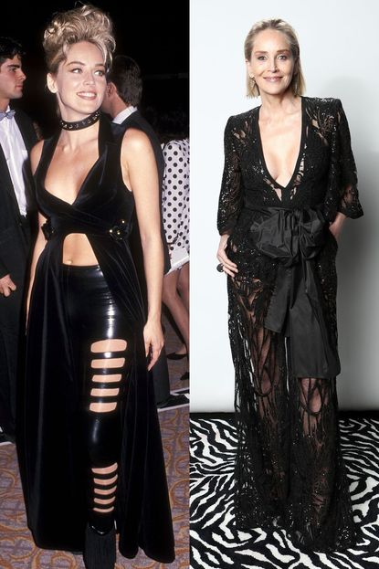 Sharon Stone 1992 v. Now 