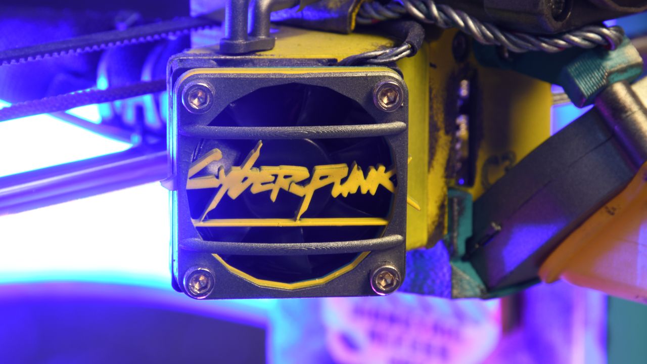 Prusa MK3S+ 3D printer with Cyberpunk modifications