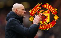 Manchester United manager Erik ten Hag looks dejected as he leaves the pitch at full-time during the Premier League match between Manchester United and Burnley FC at Old Trafford on April 27, 2024 in Manchester, England.