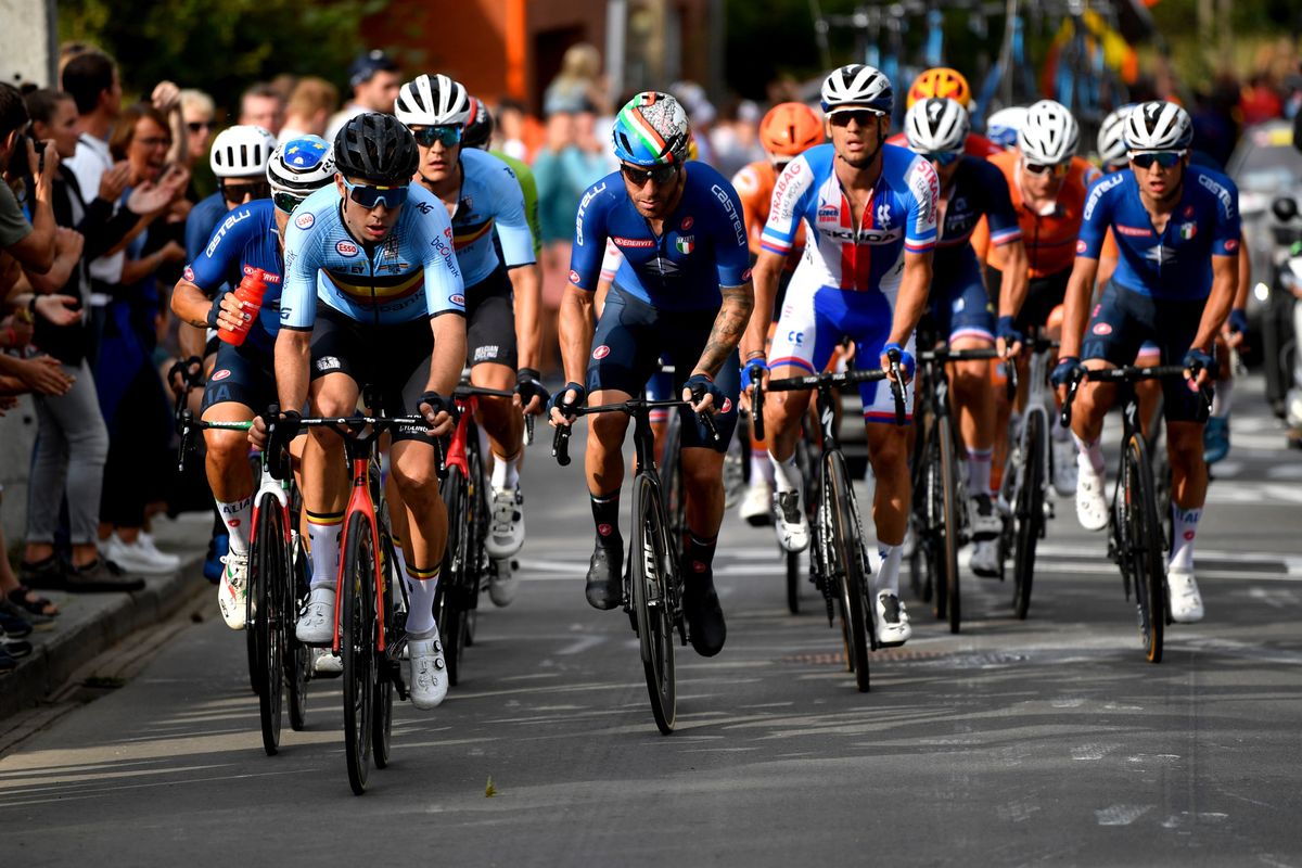 2021 UCI World Championships Flanders Men Elite Road Race Antwerp Leuven 2683 km 26092021 Wout Van Aert Belgium photo POOL Kristoff RamonBettiniPhoto2021