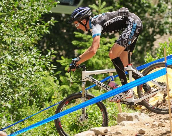 Riders had to handle some very steep descending