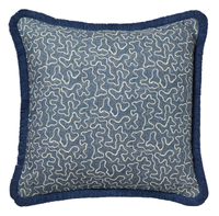 Detailed Luxury Cushion Cover - Ink Blue| Now £65