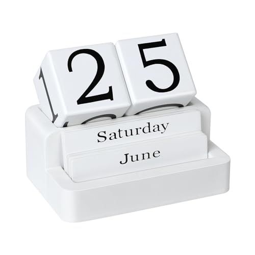 Wooden Block Calendar for Desk