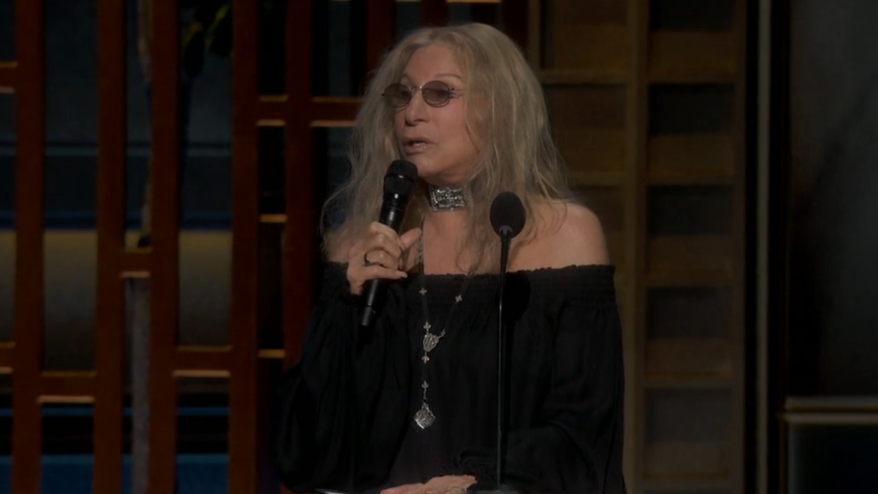 Barbra Streisand honoring Robert Redford during 2026 Oscars