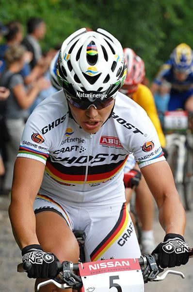 German Sabine Spitz (Ghost) at Mont Ste Anne