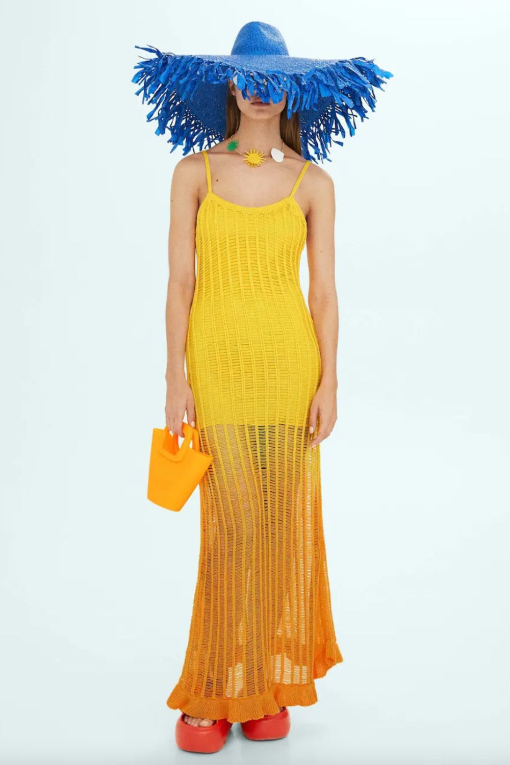 Simon Miller x Mango Knit dress with openwork panels