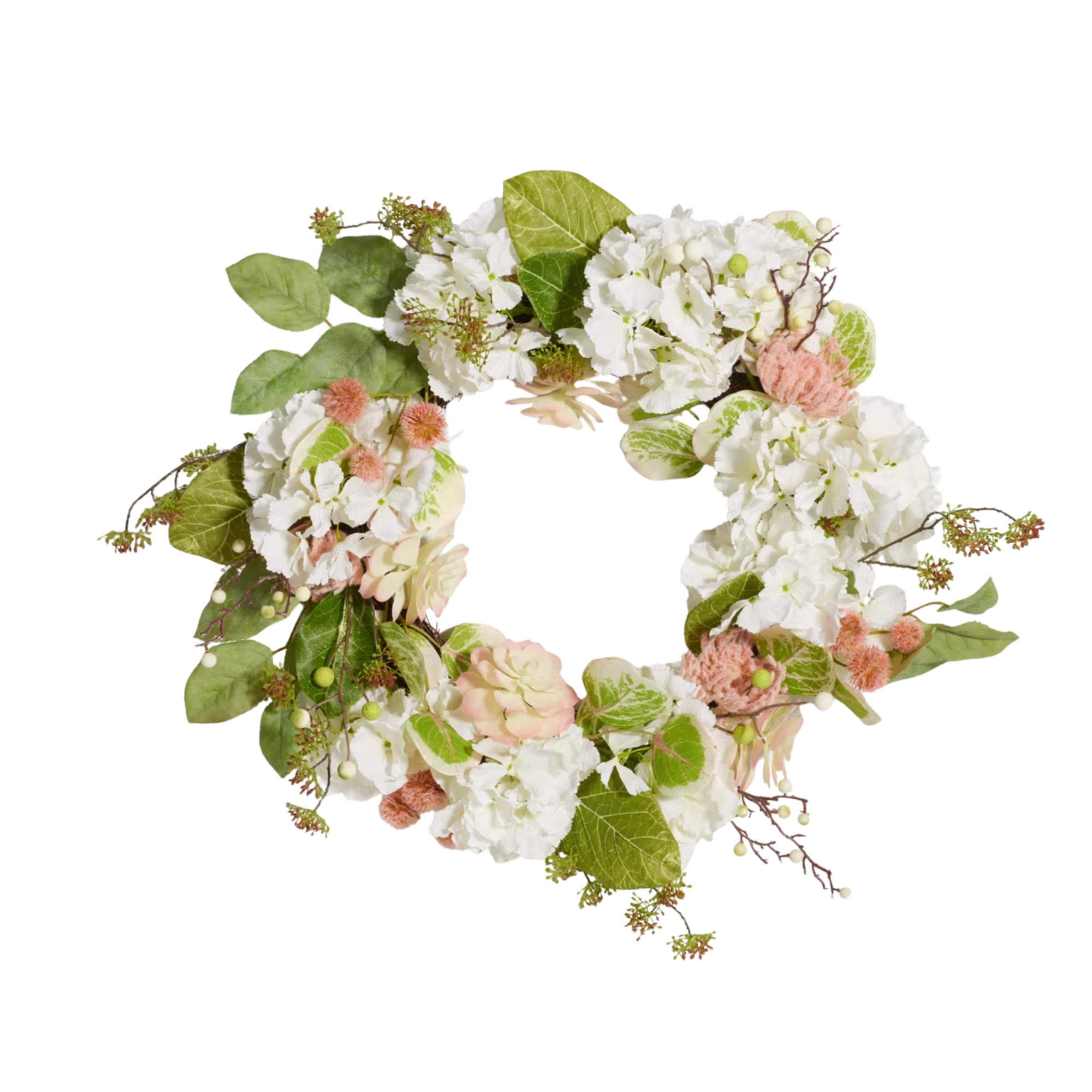 a spring floral wreath