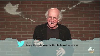 Larry David can't stop laughing
