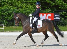Phoebe Peters and her individual pony European champion SL Lucci.