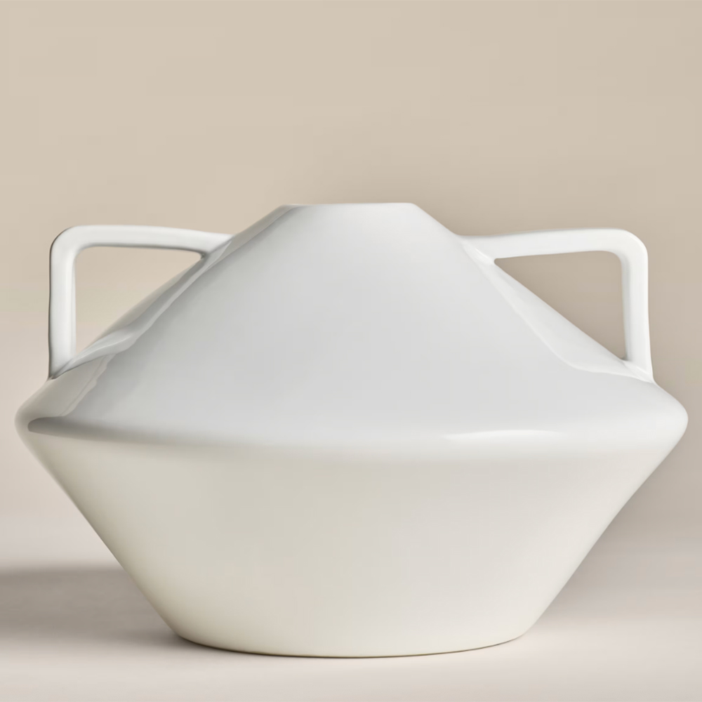 white vase