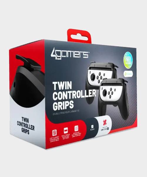Official product image of the 4Gamers Twin Controller Grips, with a plain background.