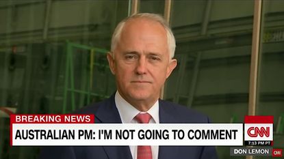 Australian Prime Minister Malcolm Turnbull pushed back at Donald Trump, Australian media reports