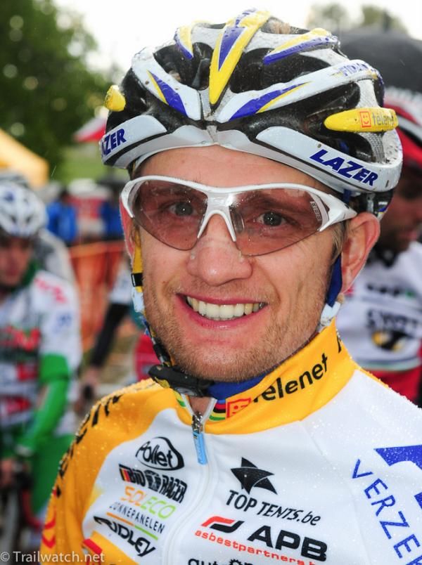 Bart Wellens (Telenet Fidea Cycling) on the front row