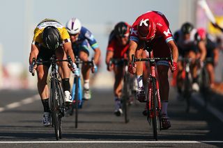 Tour of Qatar stage 2 final sprint won by Alexander Kristoff (Katusha)