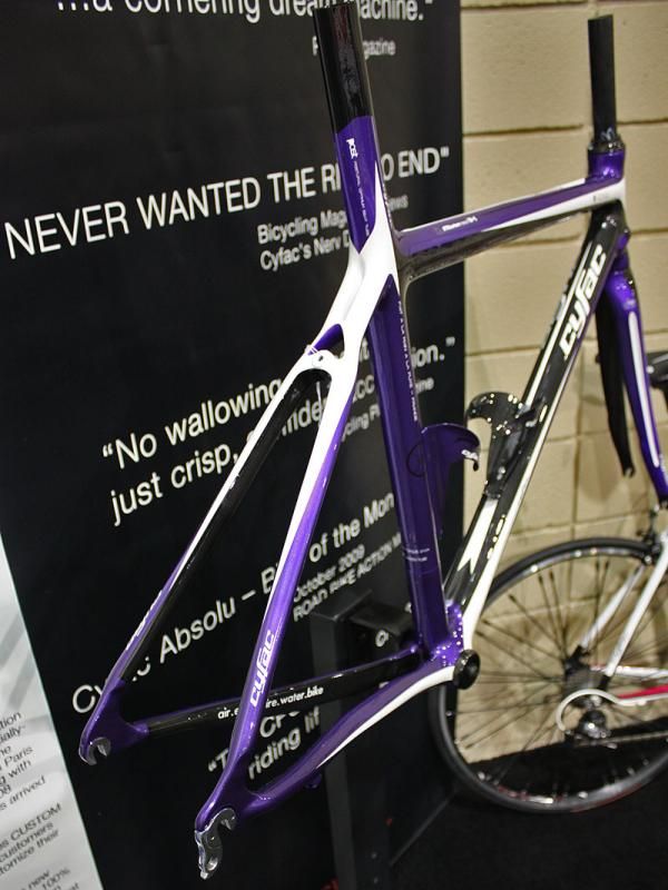 The unique seat stay arrangement instantly identifies this frame as a Cyfac.
