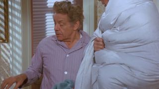 Frank with jimmy arms in seinfeld
