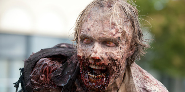 A zombie in The Walking Dead