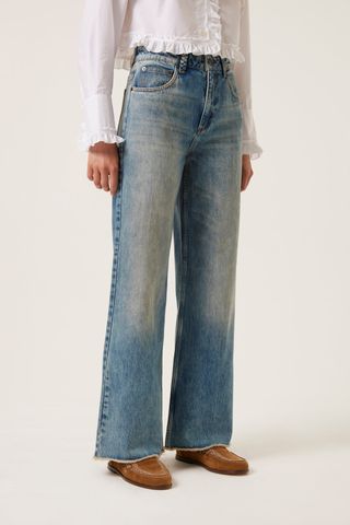 Washed Denim, Wide Cut