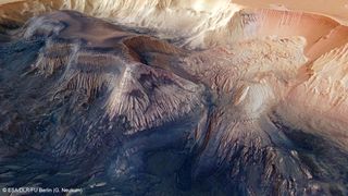 Hebes Chasma Landslides
