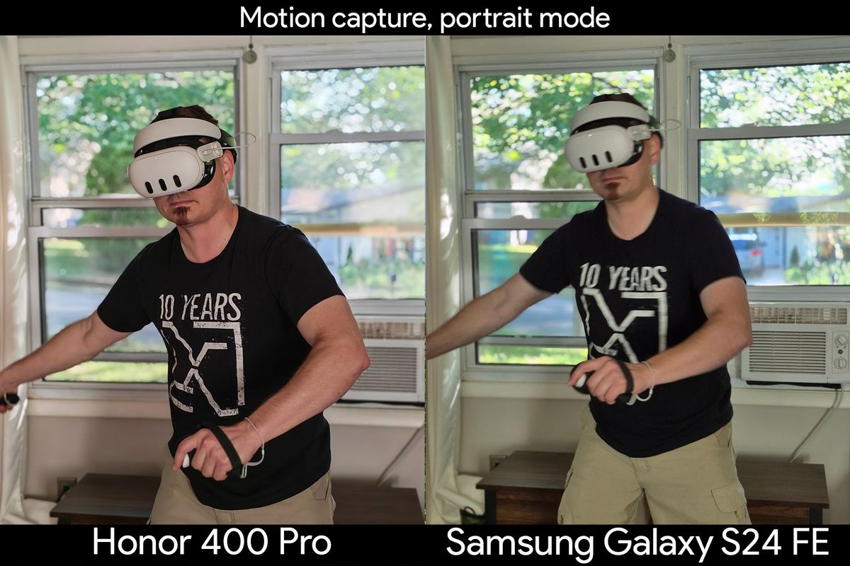 Comparing the motion capture quality of the Honor 400 Pro vs Samsung Galaxy S24 FE's cameras