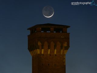 Moon Rises Over Citadel by Giuseppe Petricca