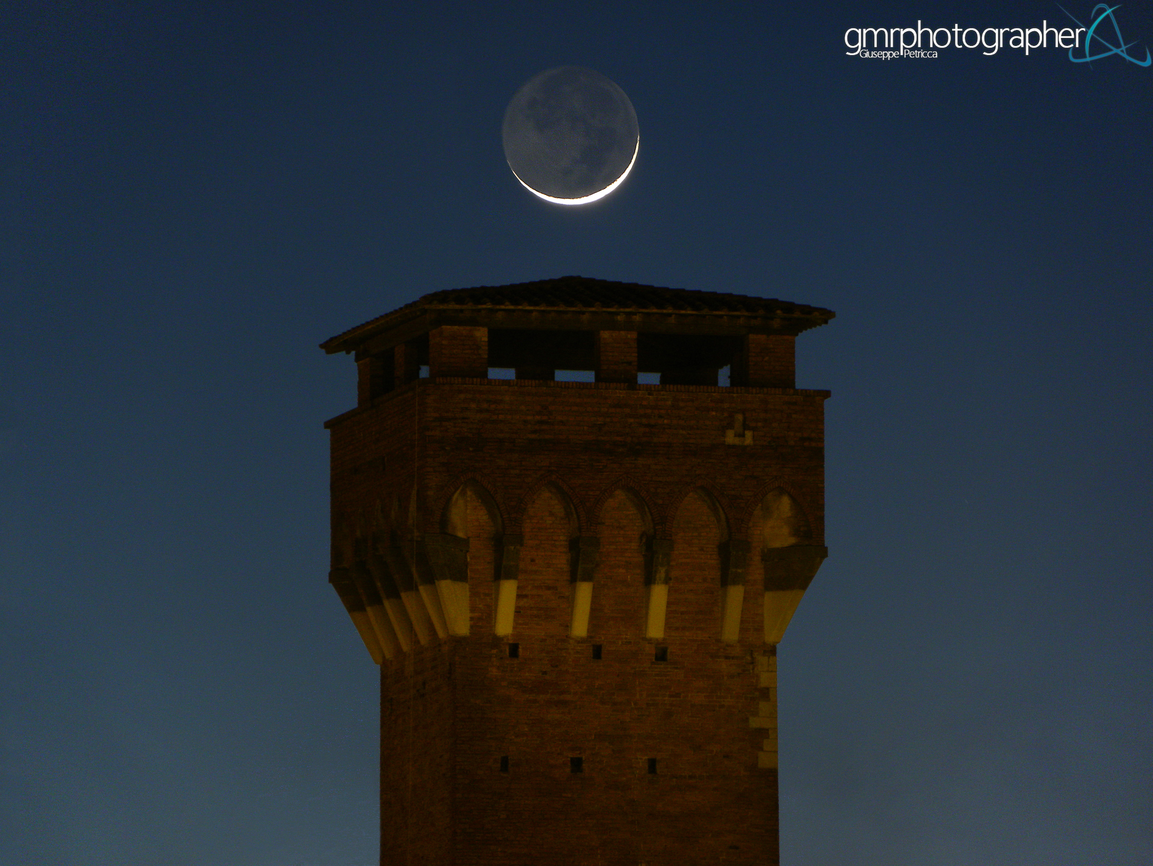 Moon Rises Over Citadel by Giuseppe Petricca