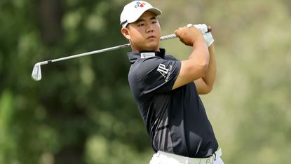 Joohyung Kim has earned his PGA Tour card for next year with his 7th-place finish in the Rocket Mortgage Classic