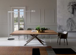 Ozzio 4x4 extending dining table from Go Modern Furniture