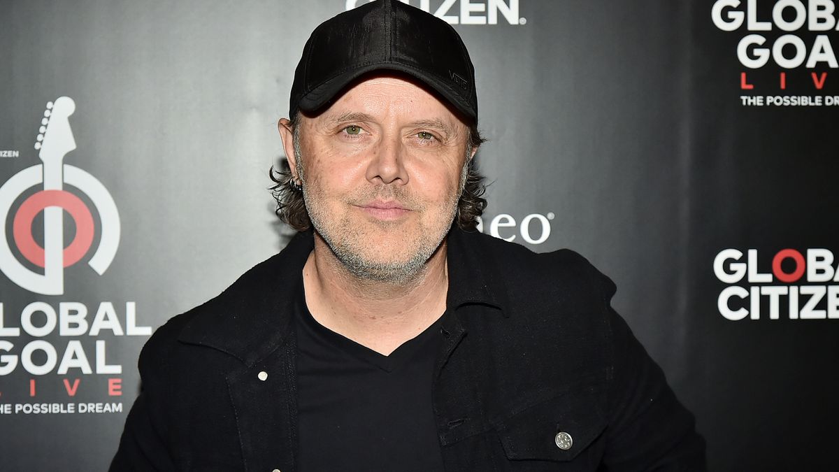 Lars Ulrich at a press event