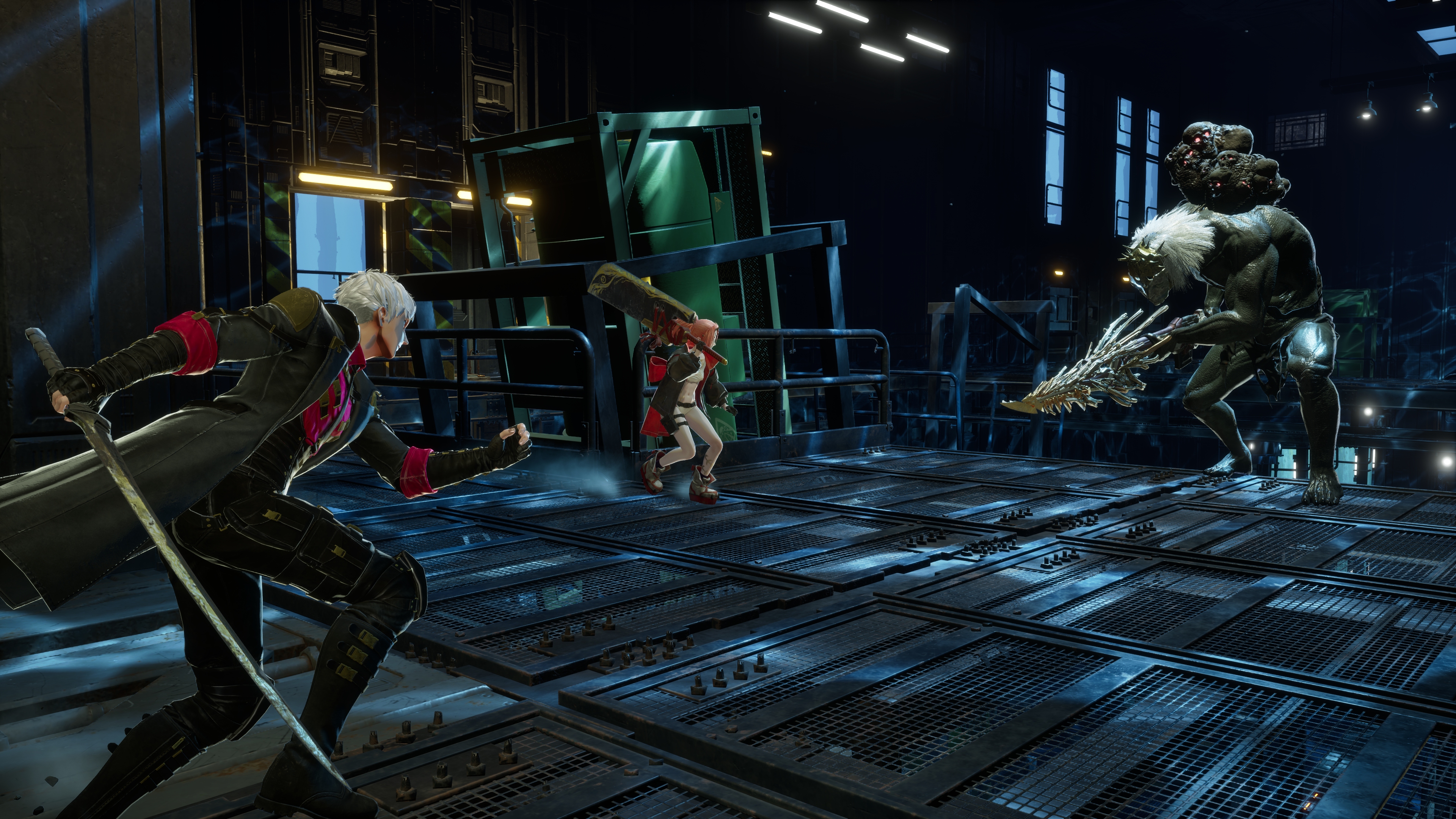 Code Vein 2 combat in the Sunken Pylon dungeon