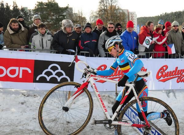 Gianni Veermersch (Belgium) was on the attack, but didn't feature in the finale