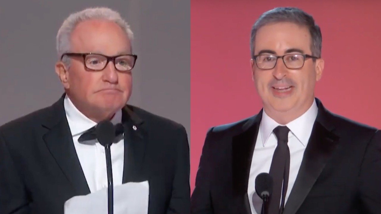 2021 emmys screenshot john oliver lorne michaels acceptance speech john oliver