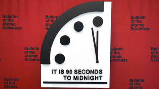 Doomsday Clock is at 90 seconds to midnight