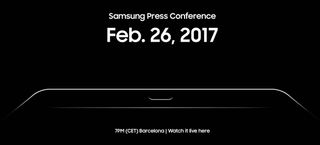 Samsung's teaser of its MWC announcement.