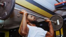 What is bulking? Image shows man lifting weight