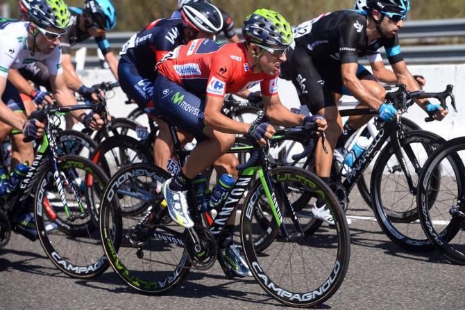 Jonathan Castroviejo (Movistar) spent just one day in the red leader's jersey