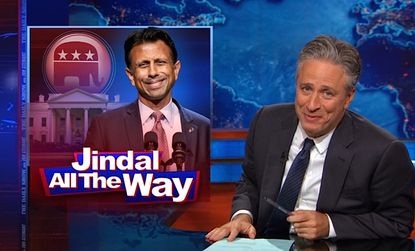 Jon Stewart is hilariously unimpressed with Bobby Jindal's campaign rollout