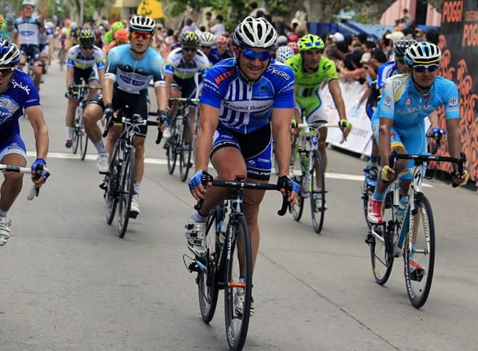 Robert Forster (UnitedHealthcare) at the finish of stage 1 in Villa Mercedes.