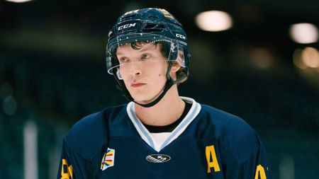 Connor Storrie as Ilya Rozanov in Heated Rivalry