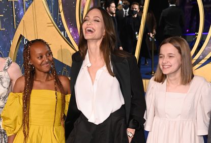 Angelina Jolie with kids