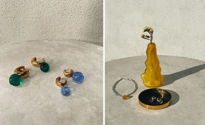 The new collection rethinks objects and popular jewellery pieces from the past in soda-lime glass