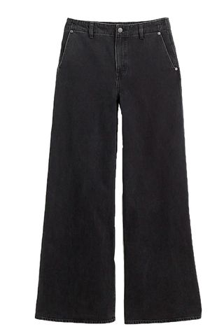 Wide Sweep Denim Trousers 