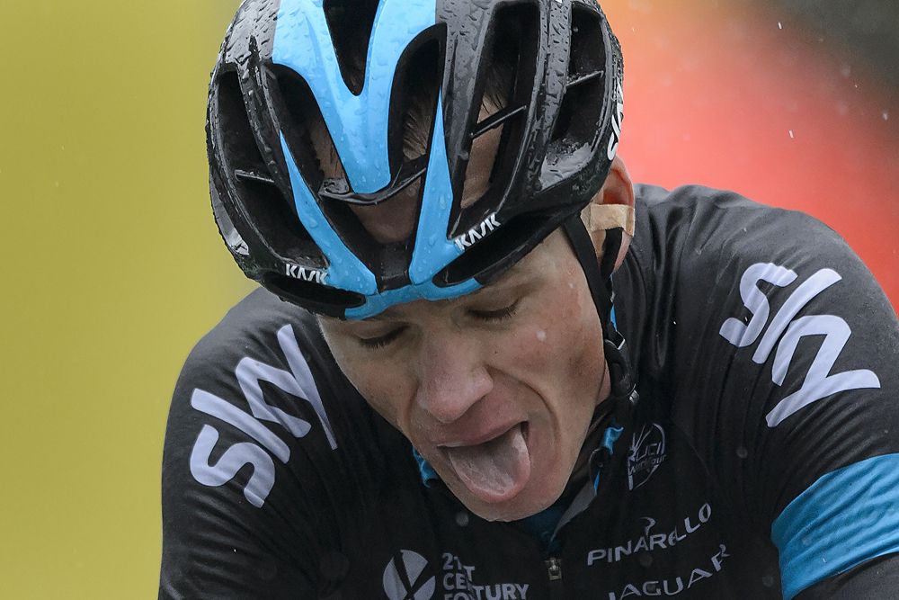 Chris Froome (Team Sky) finished 7th on the day