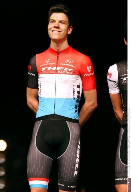 Bob Jungels in his national champion jersey of Luxembourg