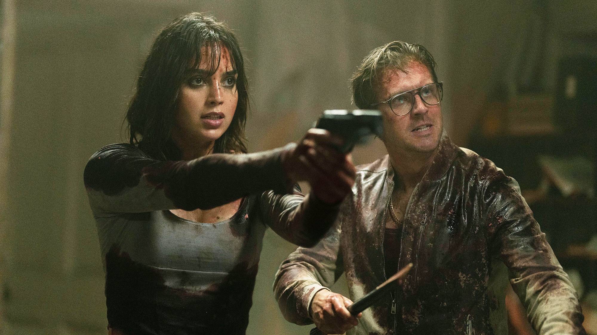 Melissa Barrera and Dan Stevens in &quot;Abigail&quot; movie (2024)