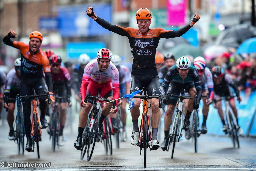 Jesper Asselman (Roompot-Charles) wins the opening stage of Tour de Yorkshire