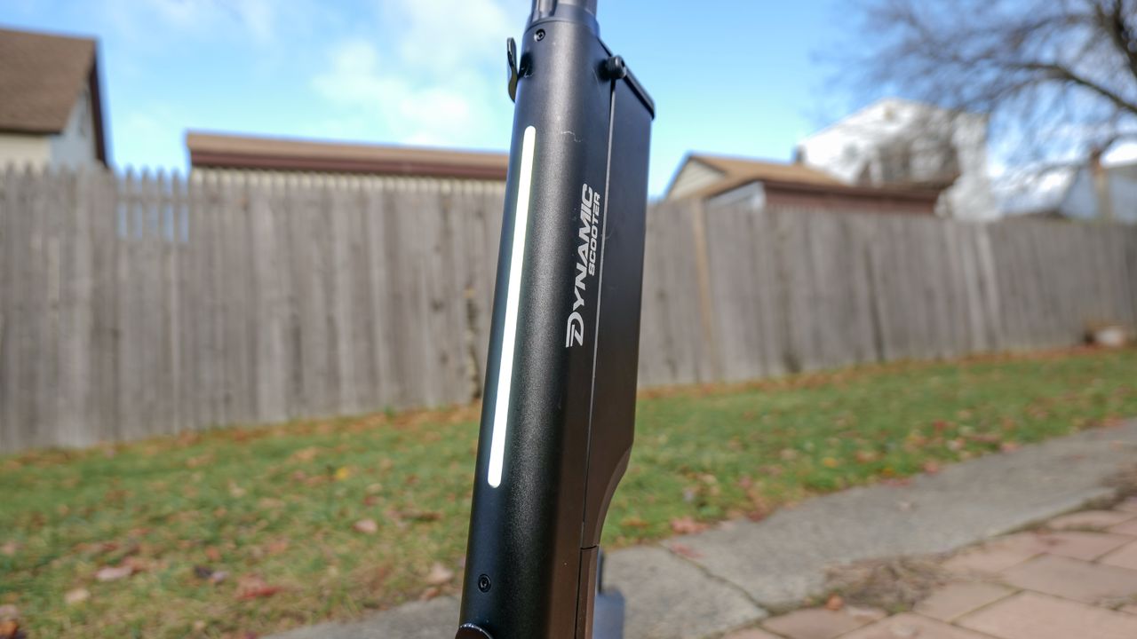 Dynamic Scooter Model B folding scooter fits in backpack.