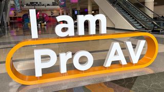 I am Pro AV sign from lobby at InfoComm 2025