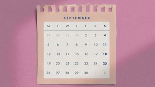 September month calendar sheet